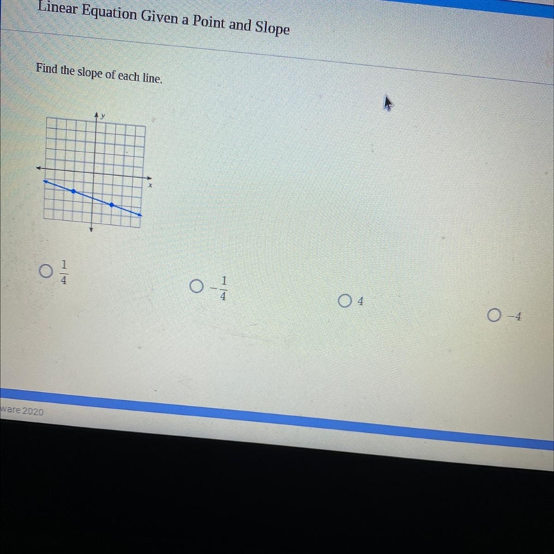 Whats the slope if this line??-example-1