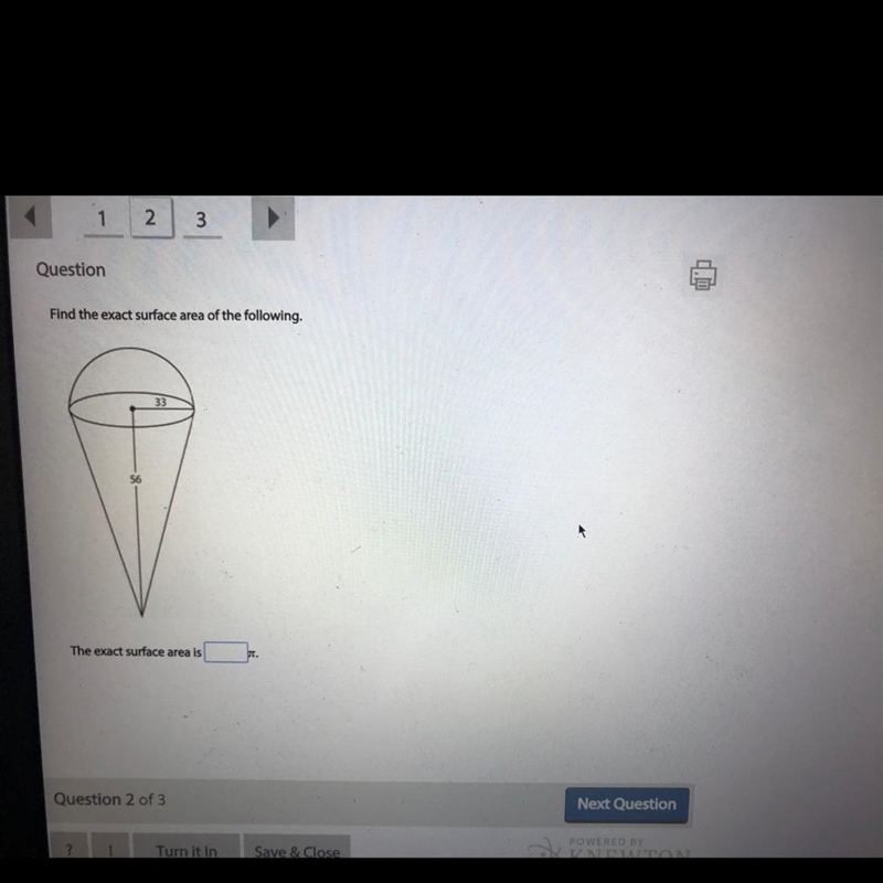 Find the exact surface area of the following. The exact surface area is-example-1