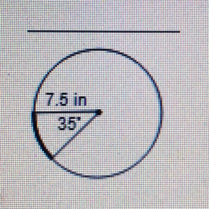 Find the measure of the bolded arc. Round to the nearest hundreth.-example-1