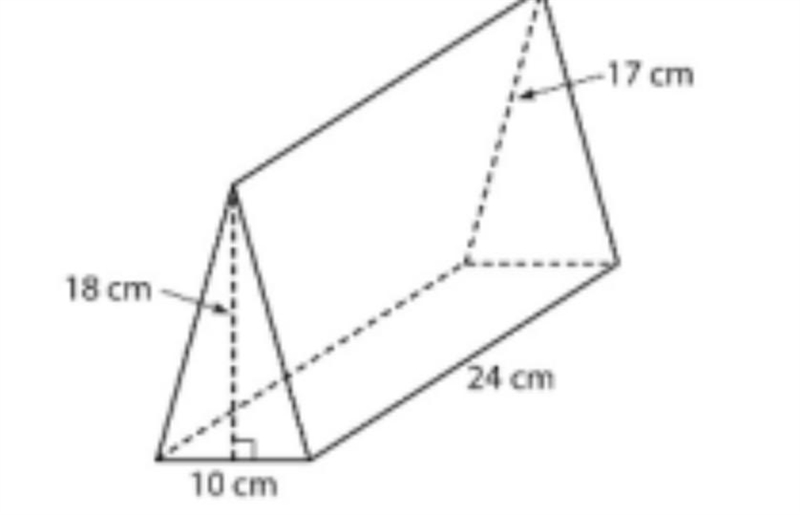 Please hurry. Find the surface area of the triangular prism.-example-1