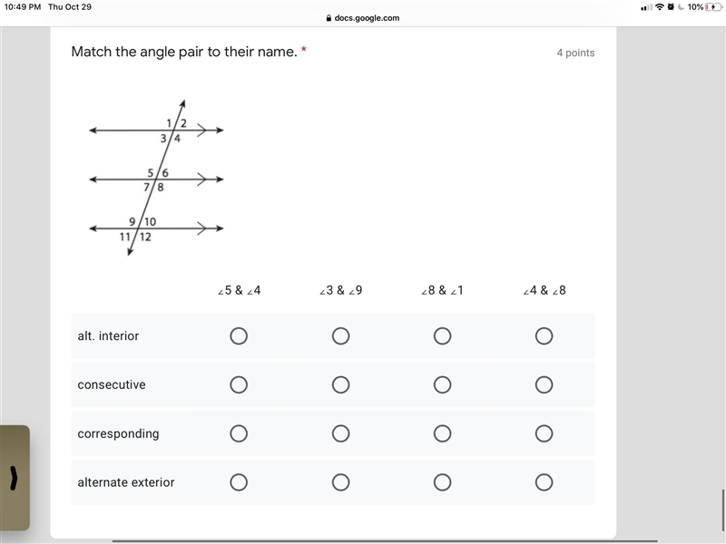 Match the angle pair?-example-1