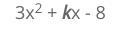 HELLLLLLLLLLLLLLp Find all the values of k so that the quadratic expression factors-example-1