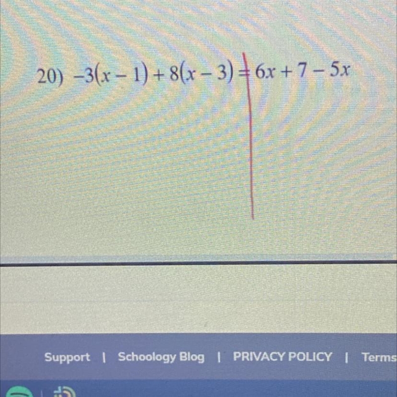 When you apply combine like terms to the right side of the equation what do you end-example-1