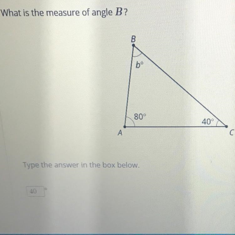 I think the answer is either 40° or 60°??-example-1