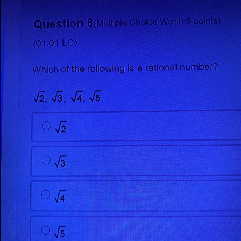 Which of the following is a rational number?-example-1