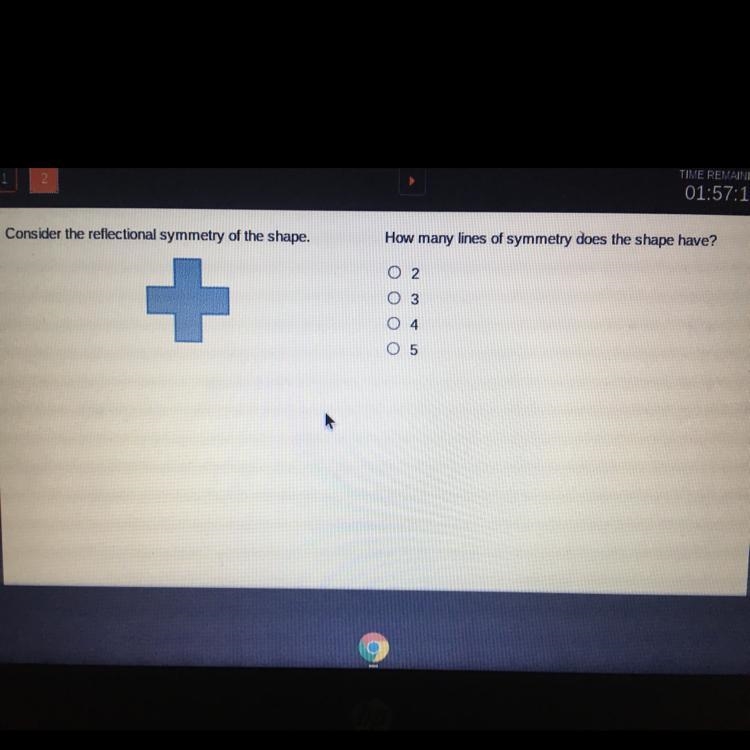 Pleas Help 9th grade work Consider the reflectional symmetry of the shape. How many-example-1