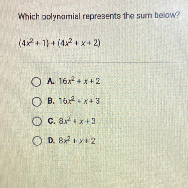 Which polynomial represents the sum below?-example-1