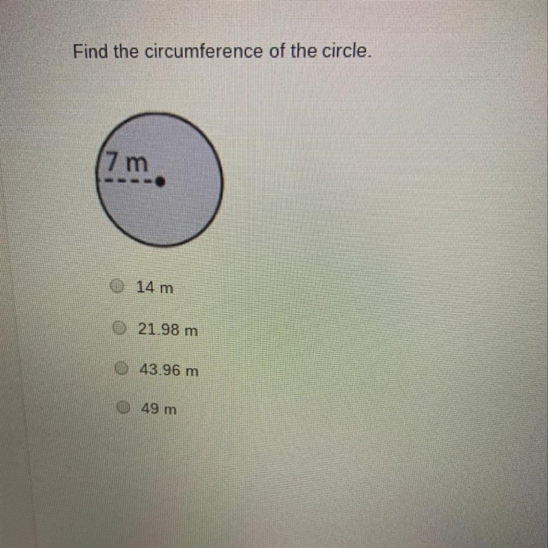 Find the circumference of the circle-example-1