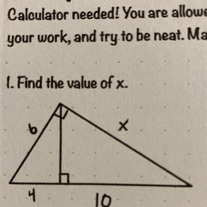 Easy math triangle question , please help picture attached-example-1