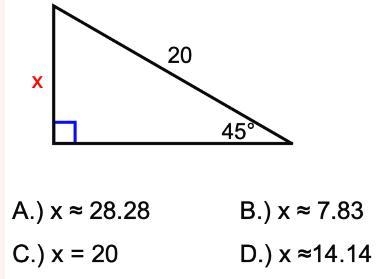 Solve for x. Round to the nearest hundredth-example-1