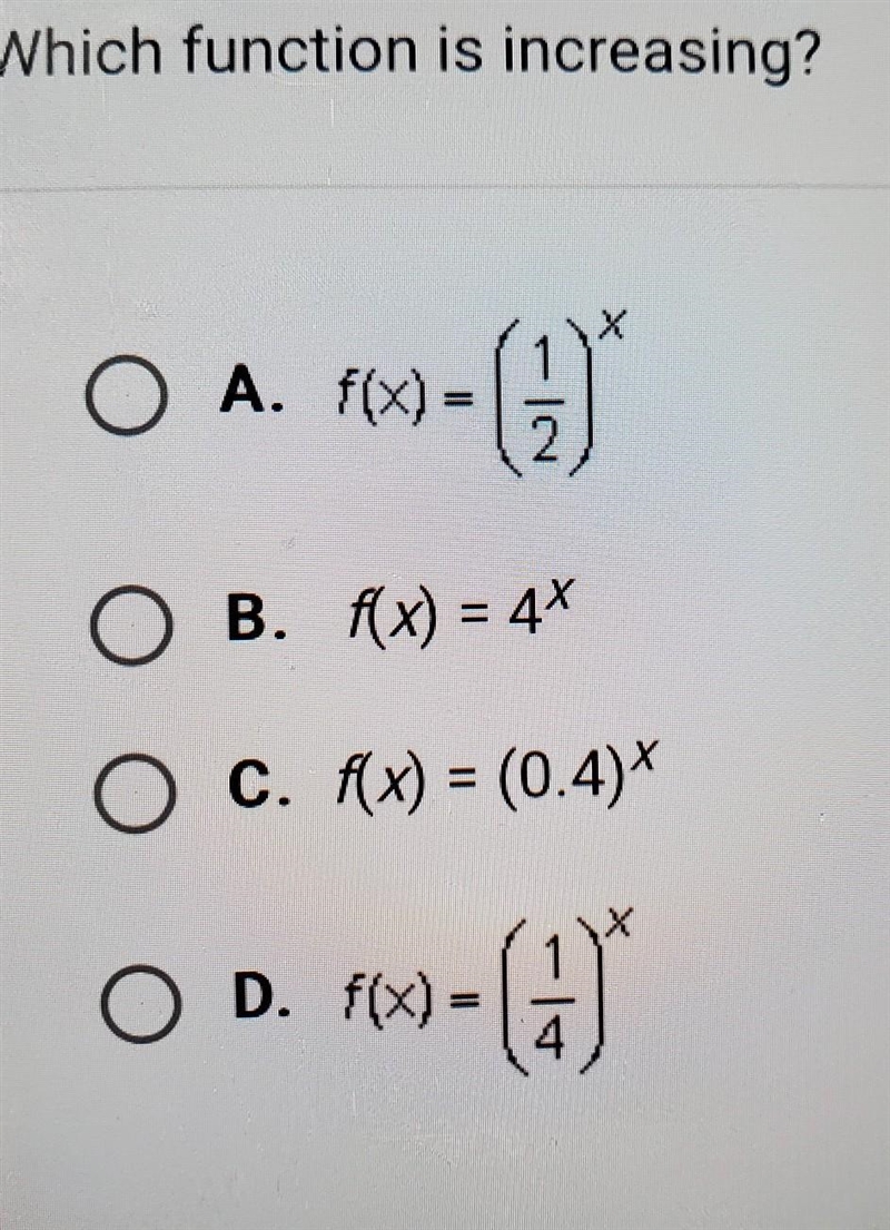 Which function is increasing ​-example-1