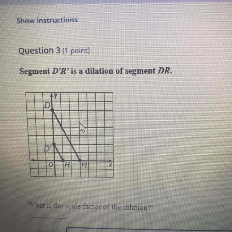 What is the scale factor of the dilation?-example-1