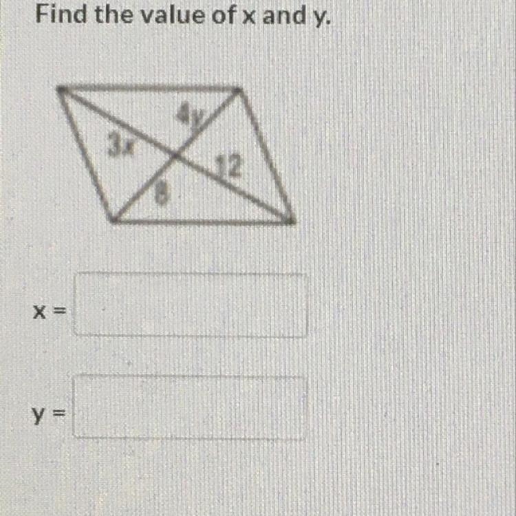 Find the value of x and y.-example-1