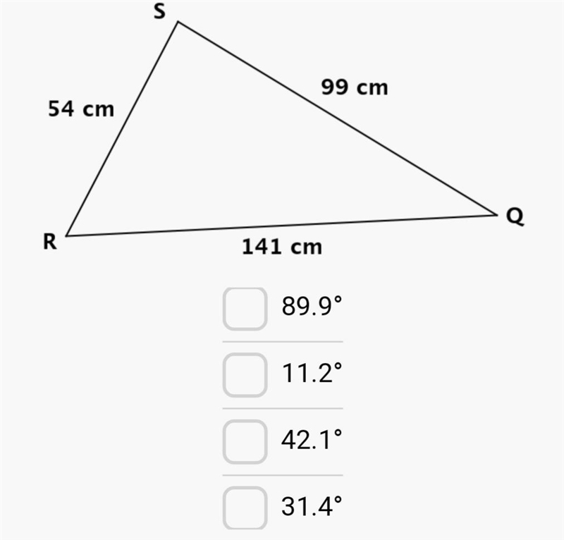 Which of the following is the measure of-example-1