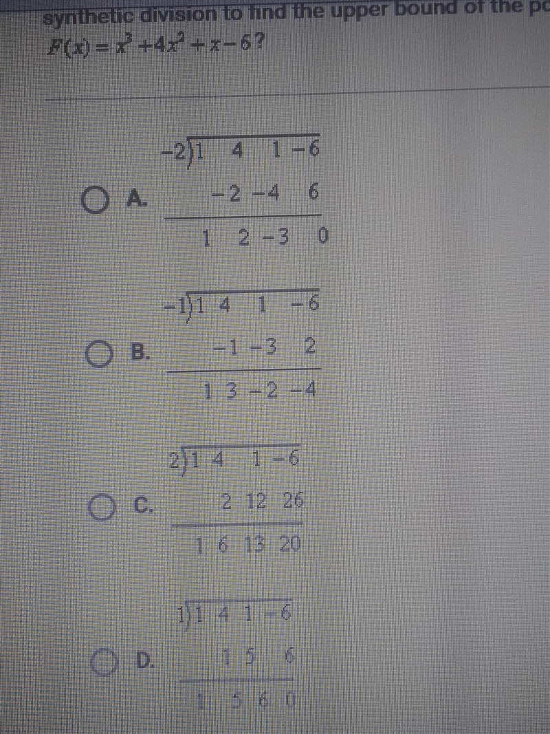 which of the following options represents the desired result when using synthetic-example-1