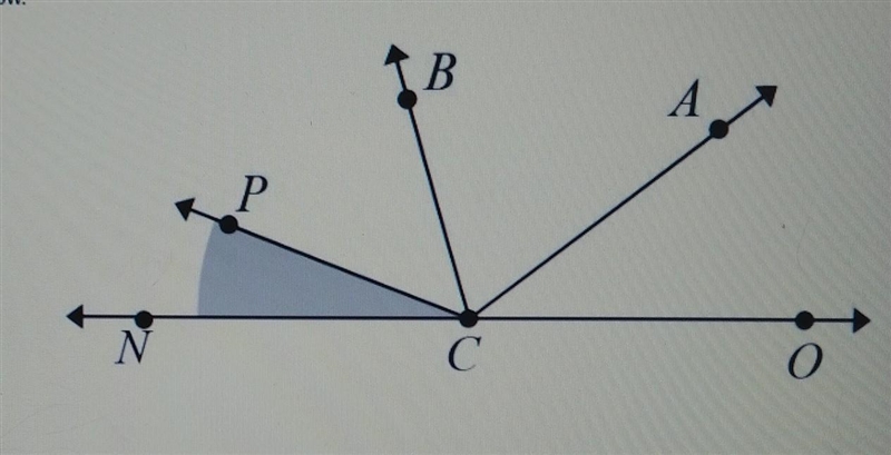 Give a name for the shaded angle below​-example-1