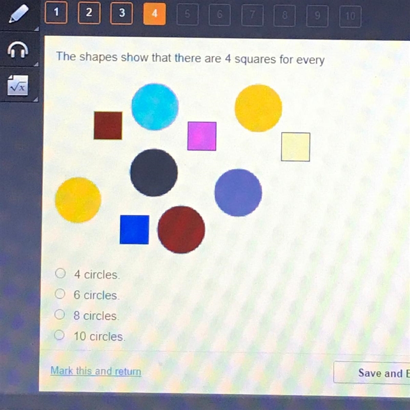 The shape show that there are 4 squares for every-example-1