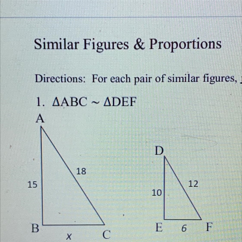 Solve for the unknown length-example-1