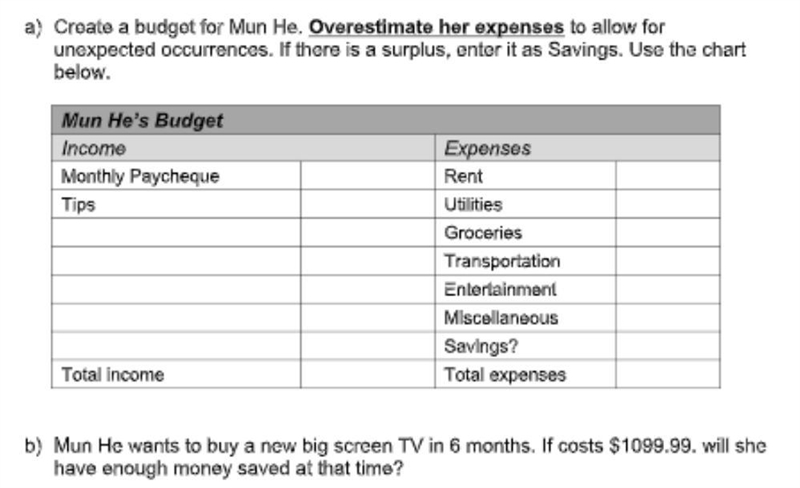 Zia wants to buy a screen TV in 6 months. It costs $1099.99. will he have enough money-example-1