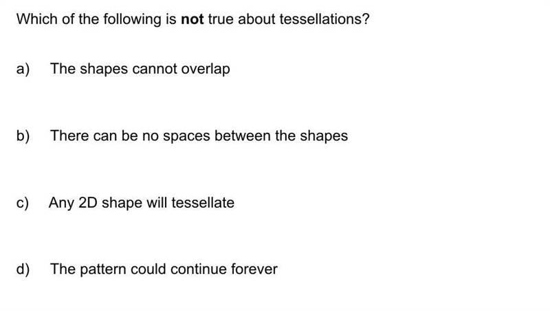 A B C D What statement is false choose from the letters above that match the statements-example-1