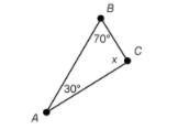 URGENT!!!!! 20 points What is the value of x? Enter your answer in the box. x = ° Triangle-example-1