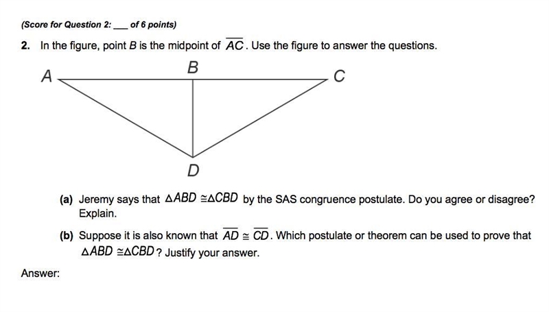 100 POINTS!!!!!!! PLZ HELP!!! In the figure, point B is the midpoint of line AC. Use-example-1