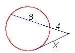 Find x in the given figures. x = inches. _√_-example-1