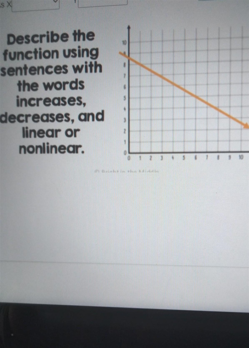 As X increase or decrease Y increase or decrease. The Function is linear or nonlinear-example-1