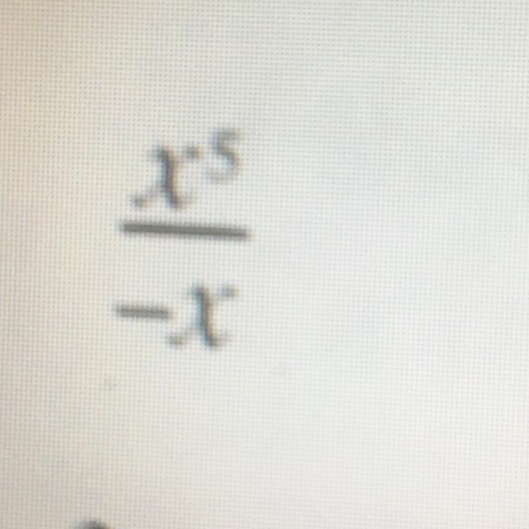 Do your magic!!!...If you can’t see it’s x to the fifth over negative x and you need-example-1