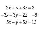 Solve the following system of equations algebraically please ty-example-1