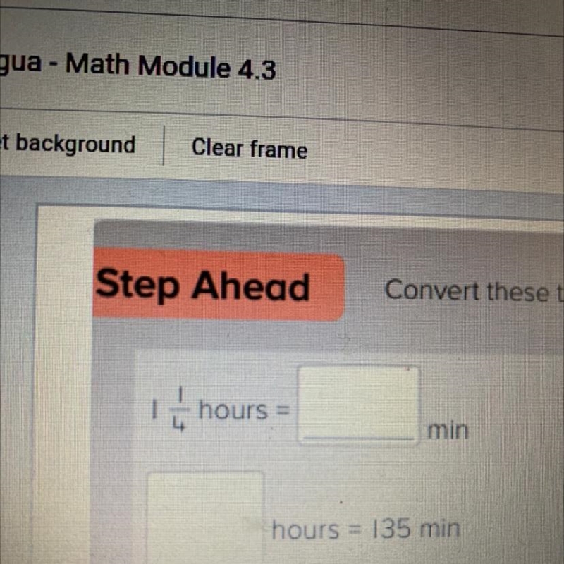 1 1/4 hours is = how many minutes-example-1