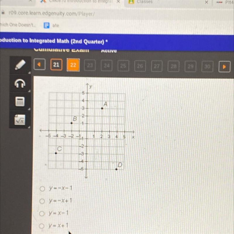 Helpppppppp pleaseeeeeeeeeee rightttt nowwwwwwww Which equation represents the line-example-1