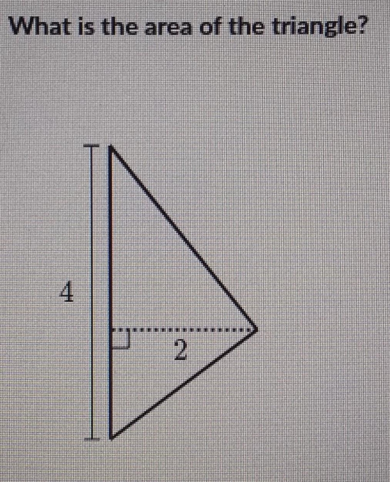 What is the area of the triangle? ​-example-1