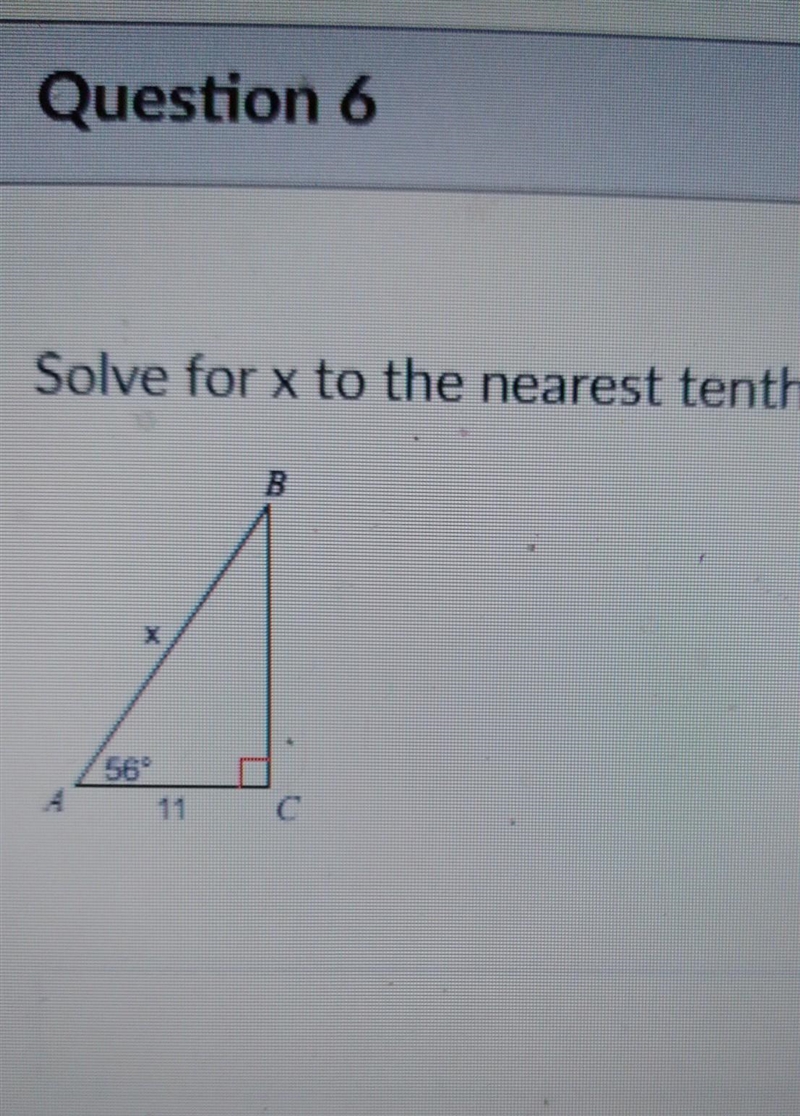 Solve for x to the nearest tenth​-example-1