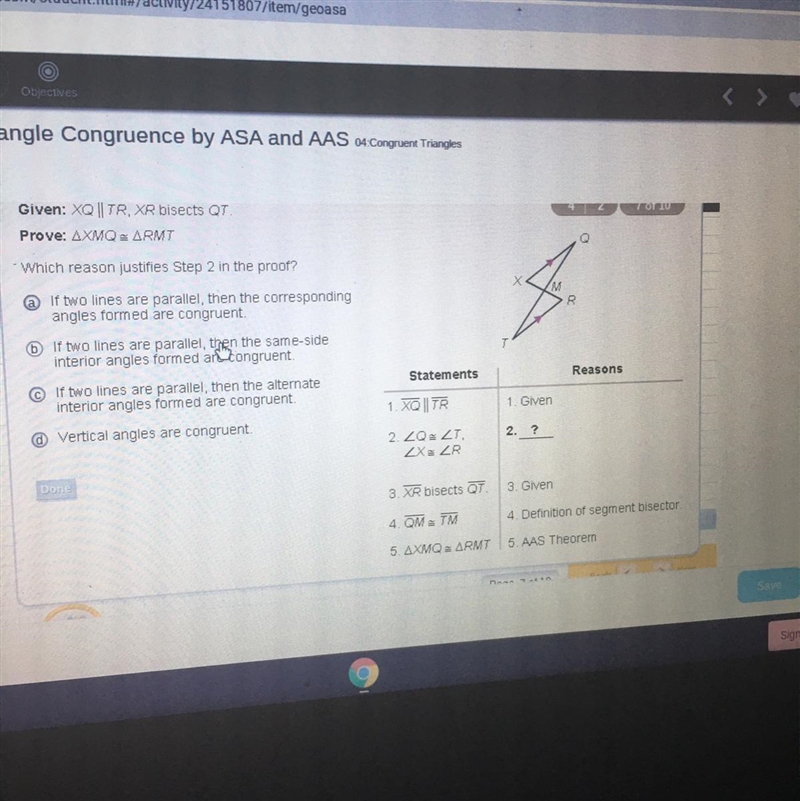 Which reason justifies step 2 in the proof-example-1