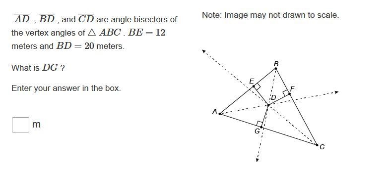 AD¯¯¯¯¯ ​ , BD¯¯¯¯¯ , and CD¯¯¯¯¯ are angle bisectors of the vertex angles of △ABC-example-1