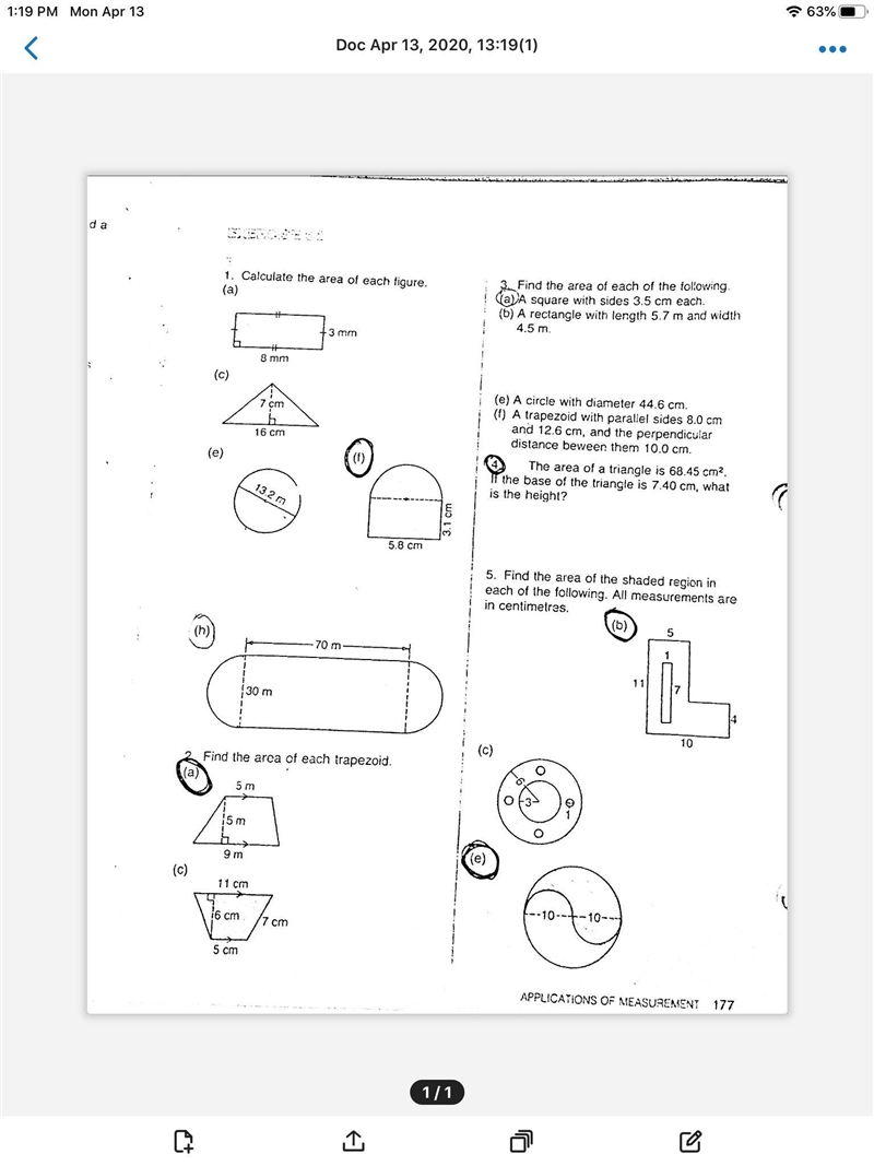 Hello I need help on question 5. e) I’m having difficulties. The shaded area is the-example-1