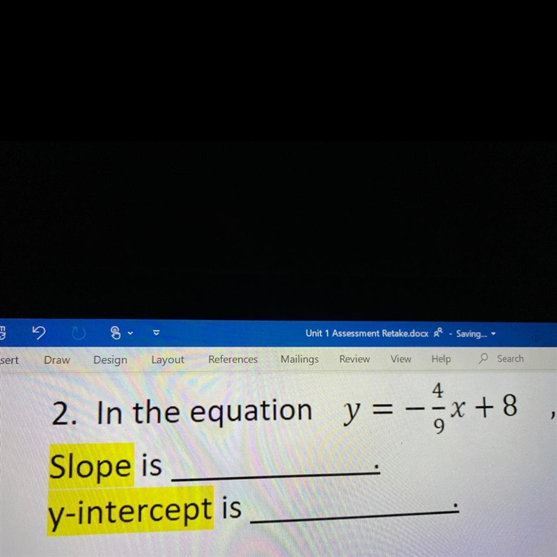 What is the slope of that equations and what is the y-intercept?-example-1