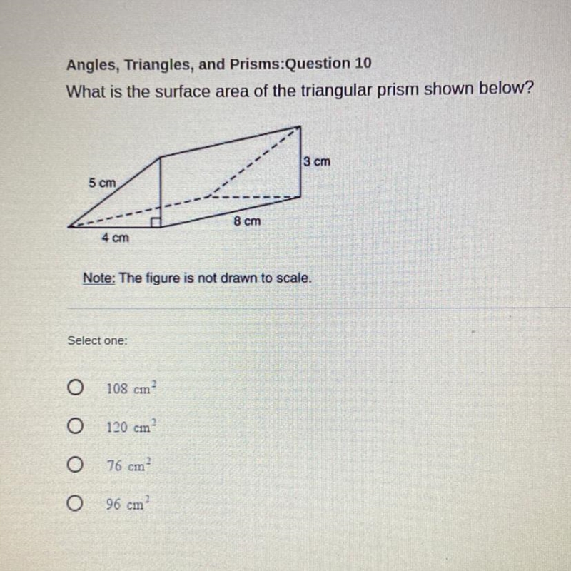 What is the surface area of the triangle prism shown below?-example-1