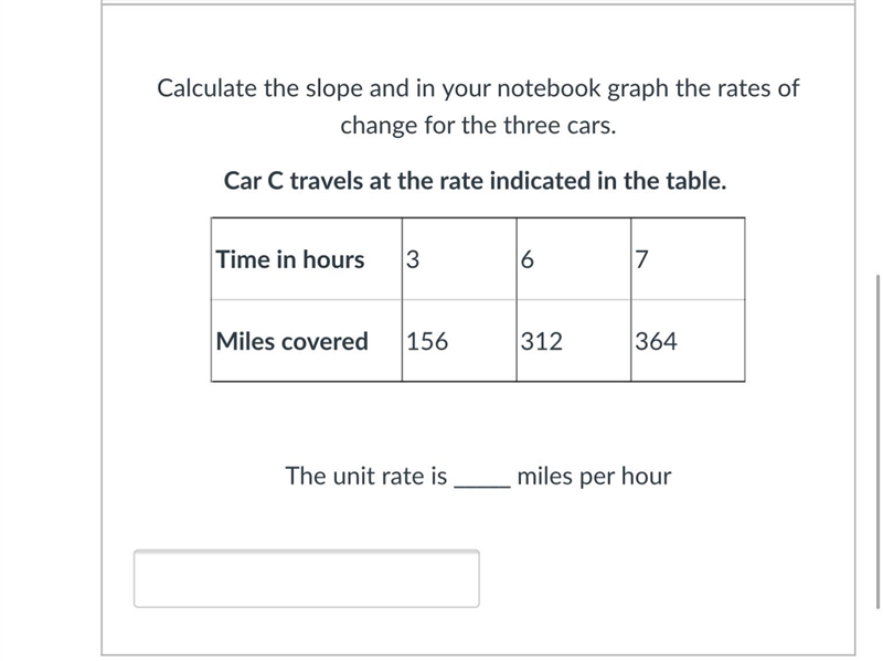 Please help!Calculate the slope and in your notebook graph the rates of change for-example-1