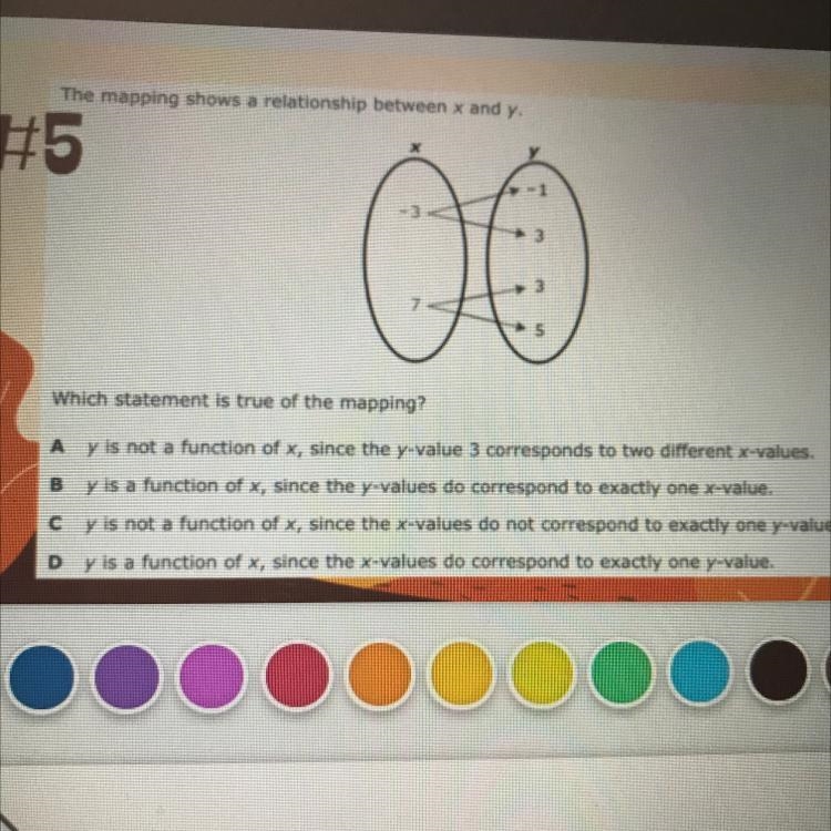 Which statement is true of the mapping? PLEASE HELP MEE-example-1