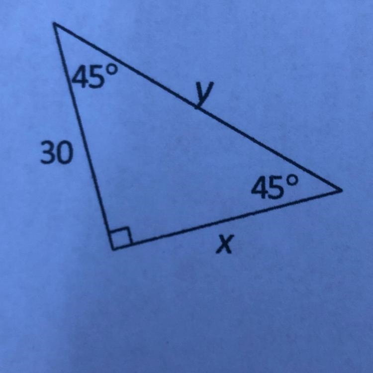 Find the values of x and y-example-1