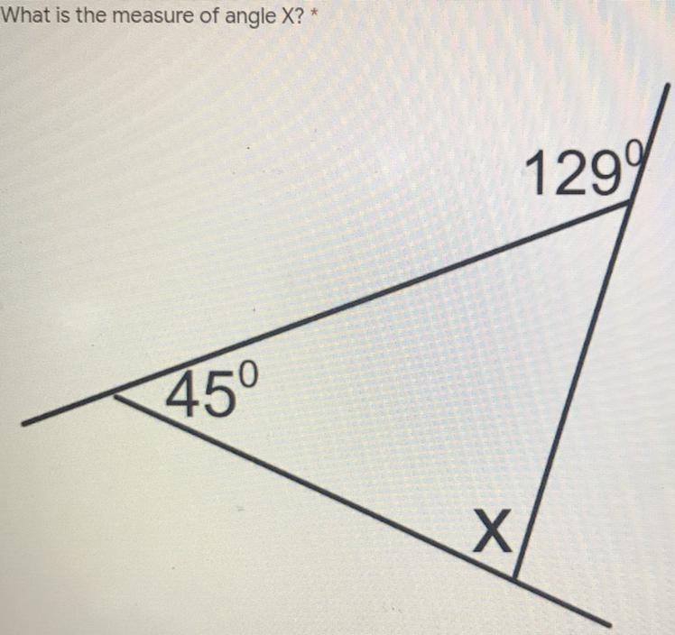 What’s the measure of angle X?-example-1