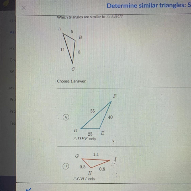 The other options are C. Both D.neither-example-1