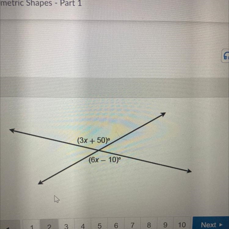 What is the value of x? Enter your answer in the box. X =-example-1