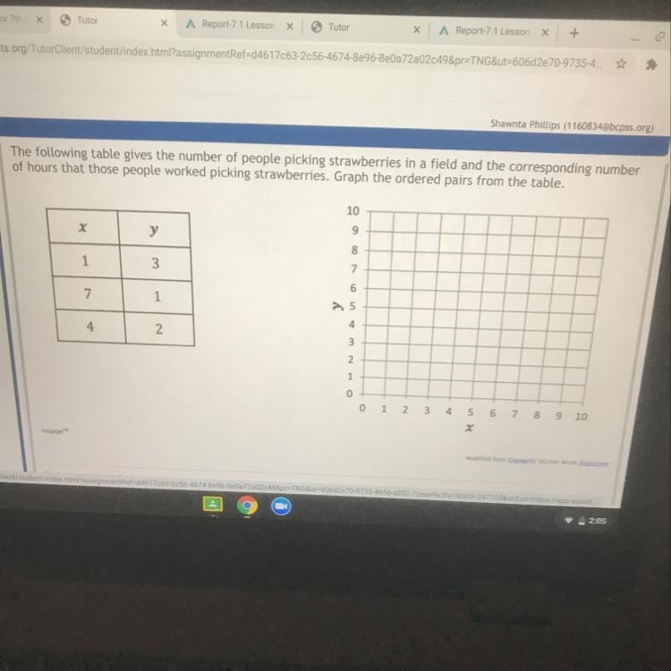 The following table gives the number of people picking strawberries in a field and-example-1