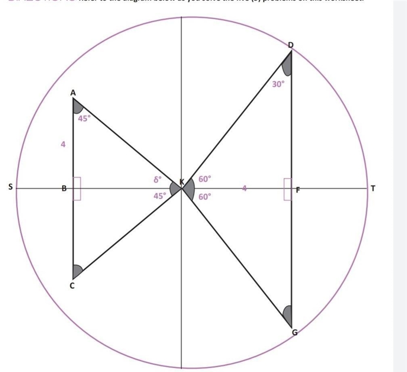 A. find the tangent ratio of angle FKG b. find the tangent ratio of angle BKG c. find-example-1