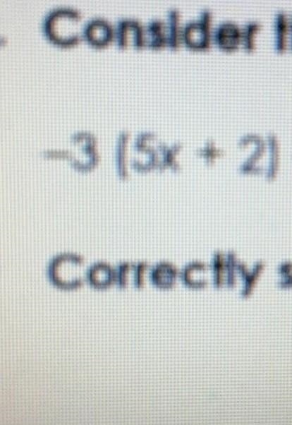 -3(5x+2)-(6x-5) correctly simplify the expression​-example-1