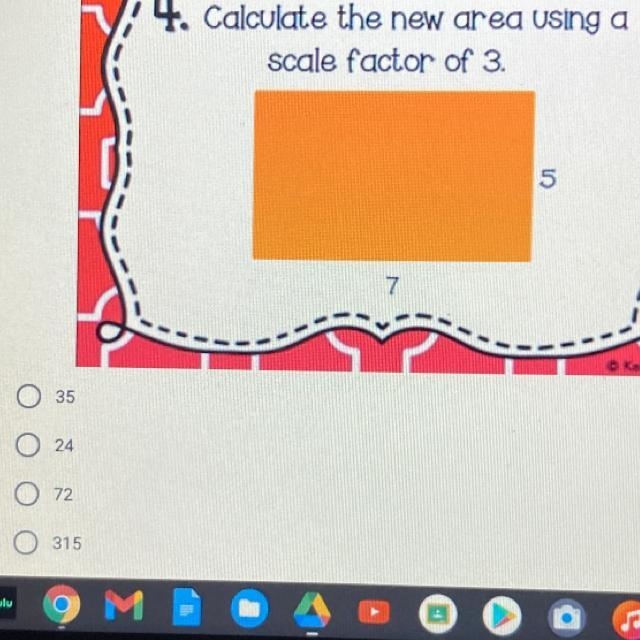 Calculate the new area using the scale factor of 3-example-1