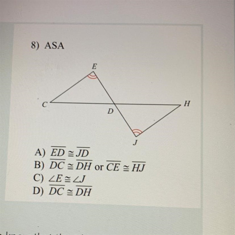 What additional information is required in order to know what triangles are congruent-example-1